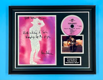 Pete Doherty Signed Photo & CD In Luxury Handmade Wooden Frame & Certificate Of Authenticity Music Memorabilia Autograph Auto Felt Better Alive Lyrics Poster