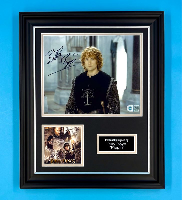 Billy Boyd Signed Photo In Luxury Handmade Wooden Frame With SWAU Verification & Certificate Of Authenticity Movie Film TV Memorabilia Pippin Autograph Auto Lord Of The Rings Poster