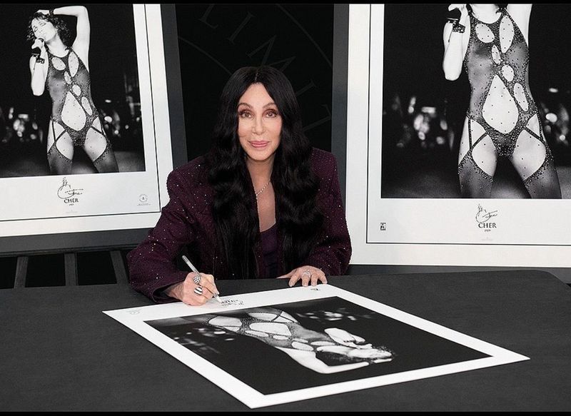 Cher Signed Limited Edition & Numbered Poster & Official Certificate Of Authenticity Music Memorabilia Autograph Auto Photo
