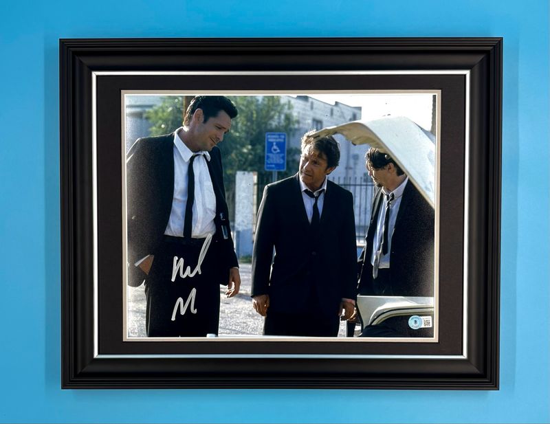 Michael Madsen Signed Photo In Luxury Handmade Wooden Frame With Beckett Verification & Certificate Of Authenticity Movie Film TV Memorabilia Autograph Auto Reservoir Dogs Poster