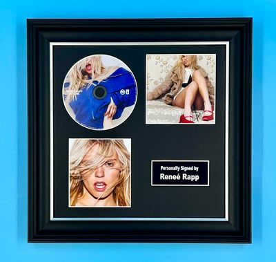 Renee Rapp Signed Photo & CD In Luxury Handmade Wooden Frame & Certificate Of Authenticity Music Memorabilia Autograph Auto Bite Me Poster Renee Rapp Signed Photo & CD In Luxury Handmade Wooden Frame & Certificate Of Authenticity Music Memorabilia Autograph Auto Bite Me Poster