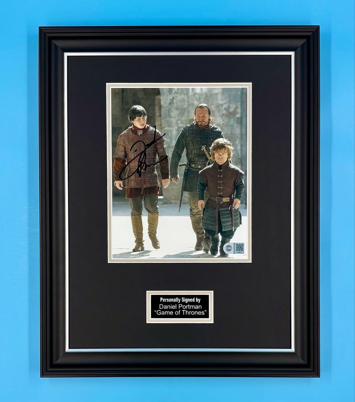 Daniel Portman Signed Photo In Luxury Handmade Wooden Frame With SWAU Verification & Certificate Of Authenticity Movie Film TV Memorabilia Podrick Autograph Auto Game Of Thrones Poster