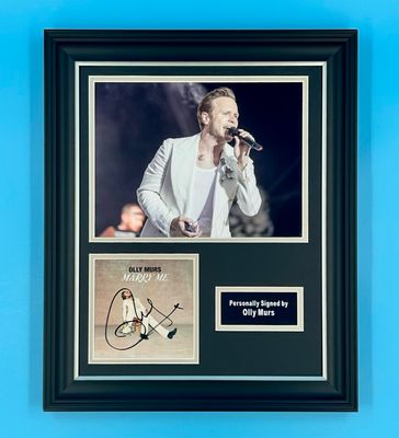 Olly Murs Signed Photo In Luxury Handmade Wooden Frame & Certificate Of Authenticity Music Memorabilia Autograph Auto Marry Me Poster