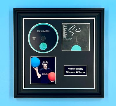 Steven Wilson Signed Photo & CD In Luxury Handmade Wooden Frame & Certificate Of Authenticity Music Memorabilia Autograph Auto The Overview Poster
