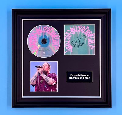 Rag N Bone Man Signed Photo & CD In Luxury Handmade Wooden Frame & Certificate Of Authenticity Music Memorabilia Autograph Auto What Do You Believe In Poster Rag N Bone Man Signed Photo & CD In Luxury Handmade Wooden Frame & Certificate Of Authenticity Music Memorabilia Autograph Auto What Do You Believe In Poster