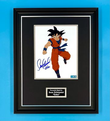 Sean Schemmel Signed Photo In Luxury Handmade Wooden Frame & Certificate Of Authenticity Movie Film TV Memorabilia Goku Autograph Auto Dragon Ball Z Poster