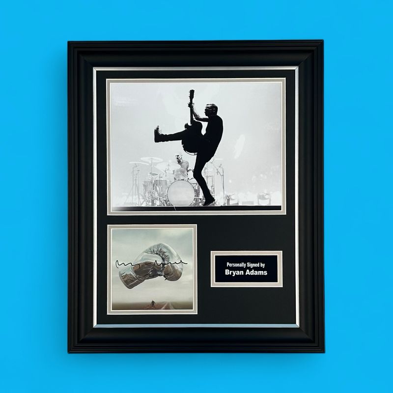 Bryan Adams Hand Signed “Roll With The Punches” Photo In Luxury Handmade Wooden Framed Display & Certificate Of Authenticity Led Zeppelin Music Memorabilia Autograph Auto Poster Bryan Adams Hand Signed “Roll With The Punches” Photo In Luxury Handmade Wooden Framed Display & Certificate Of Authenticity Led Zeppelin Music Memorabilia Autograph Auto Poster