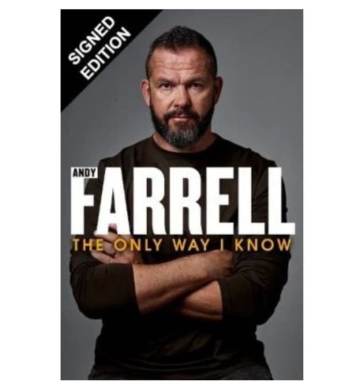 SIGNED Andy Farrell Book The Only Way I Know : The Autobiography First Edition Hardcover & COA Memorabilia Autograph Auto