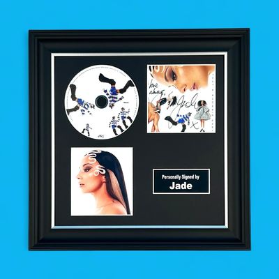 Jade Thirlwall Hand Signed “That’s Showbiz Baby” & CD In Luxury Handmade Wooden Frame & Certificate Of Authenticity Autograph Music Memorabilia Poster