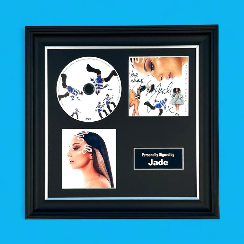 Jade Thirlwall Hand Signed “That’s Showbiz Baby” & CD In Luxury Handmade Wooden Frame & Certificate Of Authenticity Autograph Music Memorabilia Poster Jade Thirlwall Hand Signed “That’s Showbiz Baby” & CD In Luxury Handmade Wooden Frame & Certificate Of Authenticity Autograph Music Memorabilia Poster