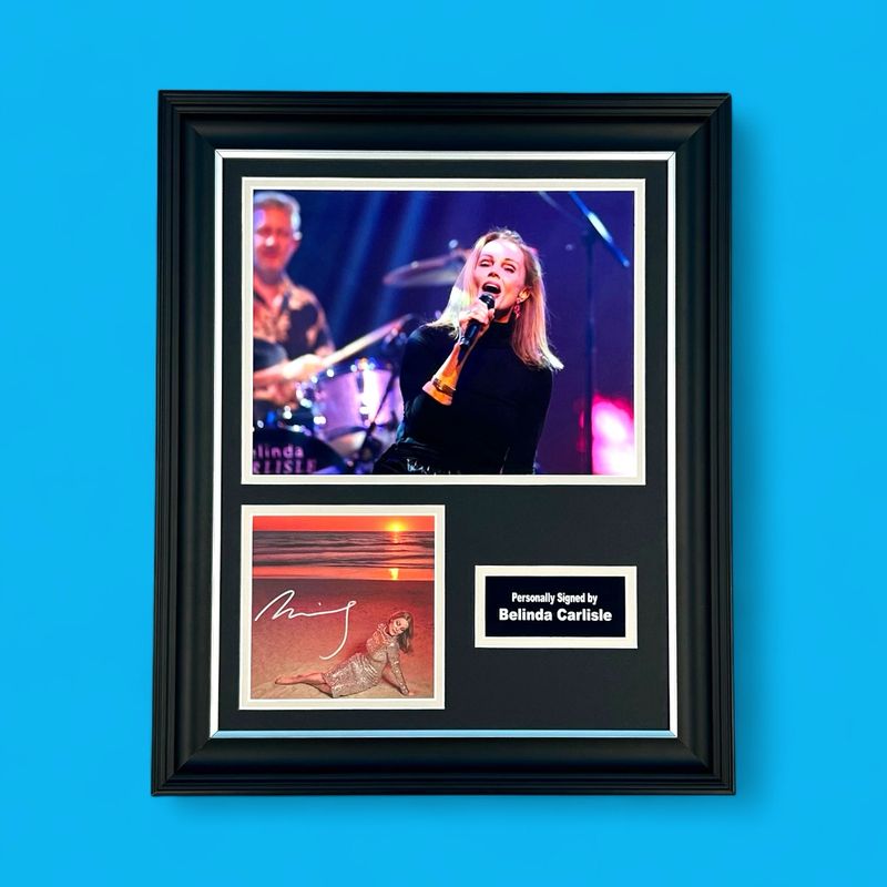 Belinda Carlisle Hand Signed “Once Upon A Time In California” Photo In Luxury Handmade Wooden Frame & Certificate Of Authenticity Autograph Music Memorabilia Poster Belinda Carlisle Hand Signed “Once Upon A Time In California” Photo In Luxury Handmade Wooden Frame & Certificate Of Authenticity Autograph Music Memorabilia Poster