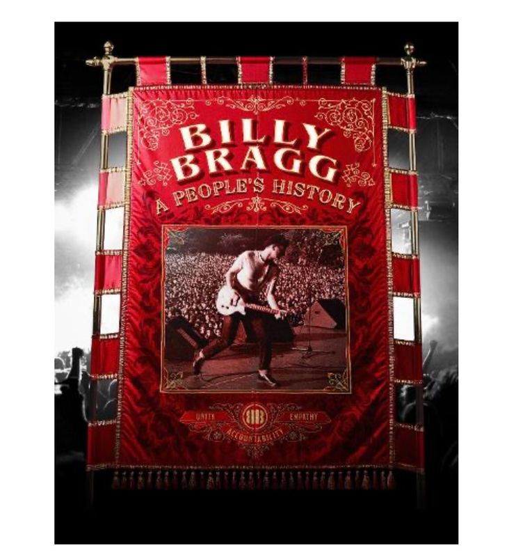 SIGNED Billy Bragg Book Billy Bragg - A People’s History First Edition Paperback & COA Memorabilia Autograph Auto
