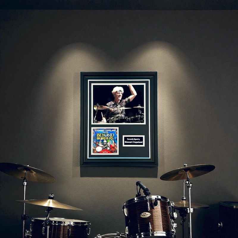 Stewart Copeland Hand Signed Photo Display In Luxury Handmade Wooden Frame & Certificate of Authenticity Autographed The Police Music Memorabilia Poster Stewart Copeland Hand Signed Photo Display In Luxury Handmade Wooden Frame & Certificate of Authenticity Autographed The Police Music Memorabilia Poster