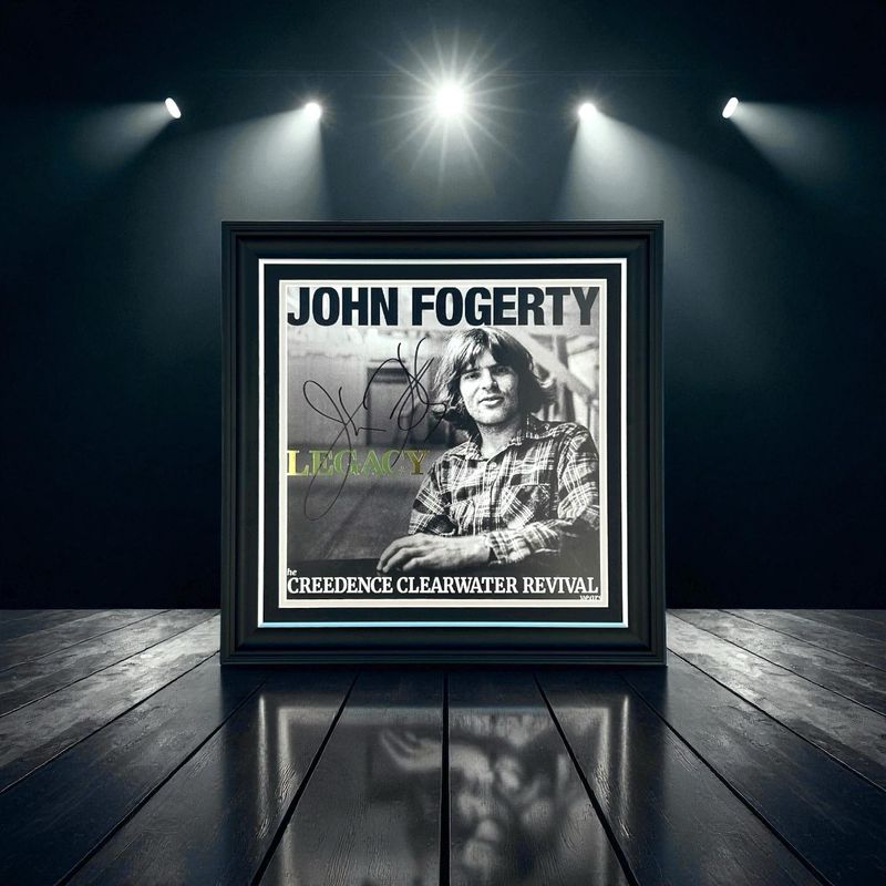 John Fogerty Hand Signed Album Cover Artwork “Legacy” In Luxury Handmade Wooden Frame & Certificate of Authenticity The Creedance Clearwater Revival Music Autographed Memorabilia Poster John Fogerty Hand Signed Album Cover Artwork “Legacy” In Luxury Handmade Wooden Frame & Certificate of Authenticity The Creedance Clearwater Revival Music Autographed Memorabilia Poster