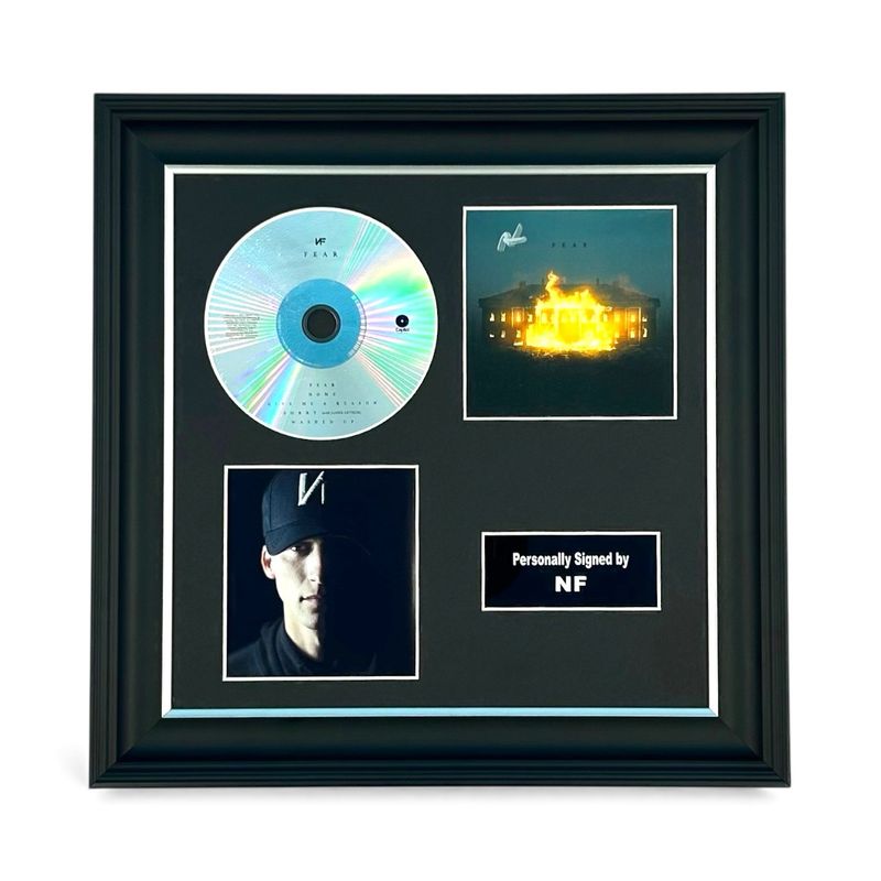 NF SIGNED Fear CD Photo Cover In Luxury Handmade Wooden Frame & Certificate Of Authenticity Autographed Music Memorabilia Poster NF SIGNED Fear CD Photo Cover In Luxury Handmade Wooden Frame & Certificate Of Authenticity Autographed Music Memorabilia Poster