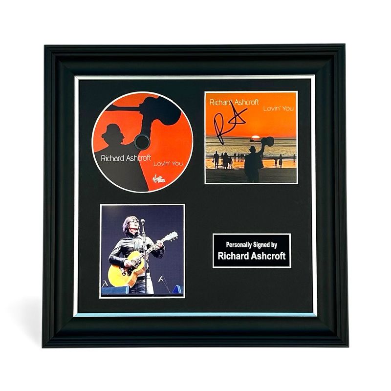 Richard Ashcroft Signed “Lovin’ You” Album Photo Artcard & CD In Luxury Handmade Wooden Frame & Certificate Of Authenticity Autographed Music Memorabilia Poster Richard Ashcroft Signed “Lovin’ You” Album Photo Artcard & CD In Luxury Handmade Wooden Frame & Certificate Of Authenticity Autographed Music Memorabilia Poster