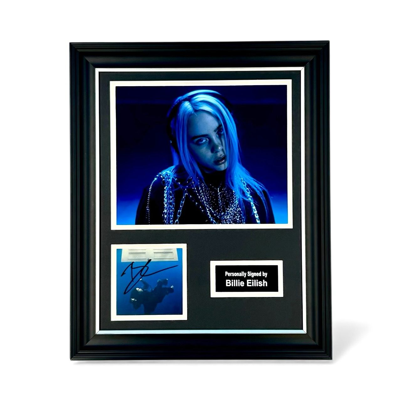 Billie Eilish Signed Photo In Luxury Handmade Wooden Frame & Certificate Of Authenticity Hit Me Hard And Soft Poster Music Memorabilia Autograph Auto