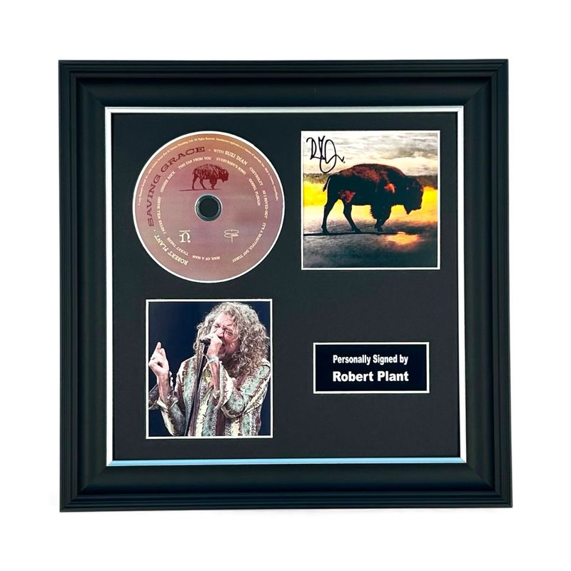 Robert Plant Hand Signed Photo & CD In Luxury Handmade Wooden Frame & Certificate Of Authenticity Led Zeppelin Music Memorabilia Autograph Auto Poster Robert Plant Hand Signed Photo & CD In Luxury Handmade Wooden Frame & Certificate Of Authenticity Led Zeppelin Music Memorabilia Autograph Auto Poster