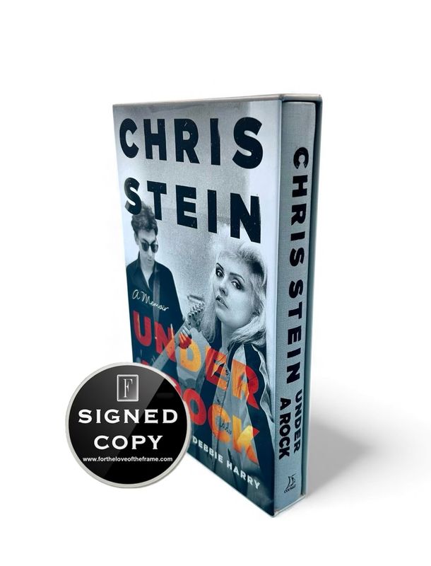 Chris Stein SIGNED & NUMBERED Under A Rock- A Memoir SLIPCASED Clothbound Hardcover Hardback Book Blondie Debbie Harry Music Autographed Memorabilia & Certificate of Authenticity