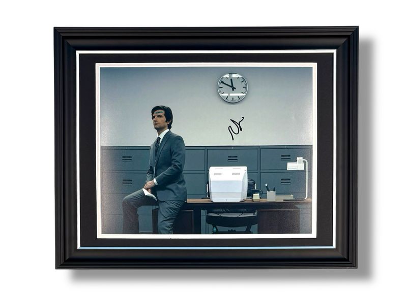Adam Scott Signed Photo In Luxury Handmade Wooden Frame With SWAU Verification & Certificate Of Authenticity Movie Film TV Memorabilia Autograph Auto Severance Poster