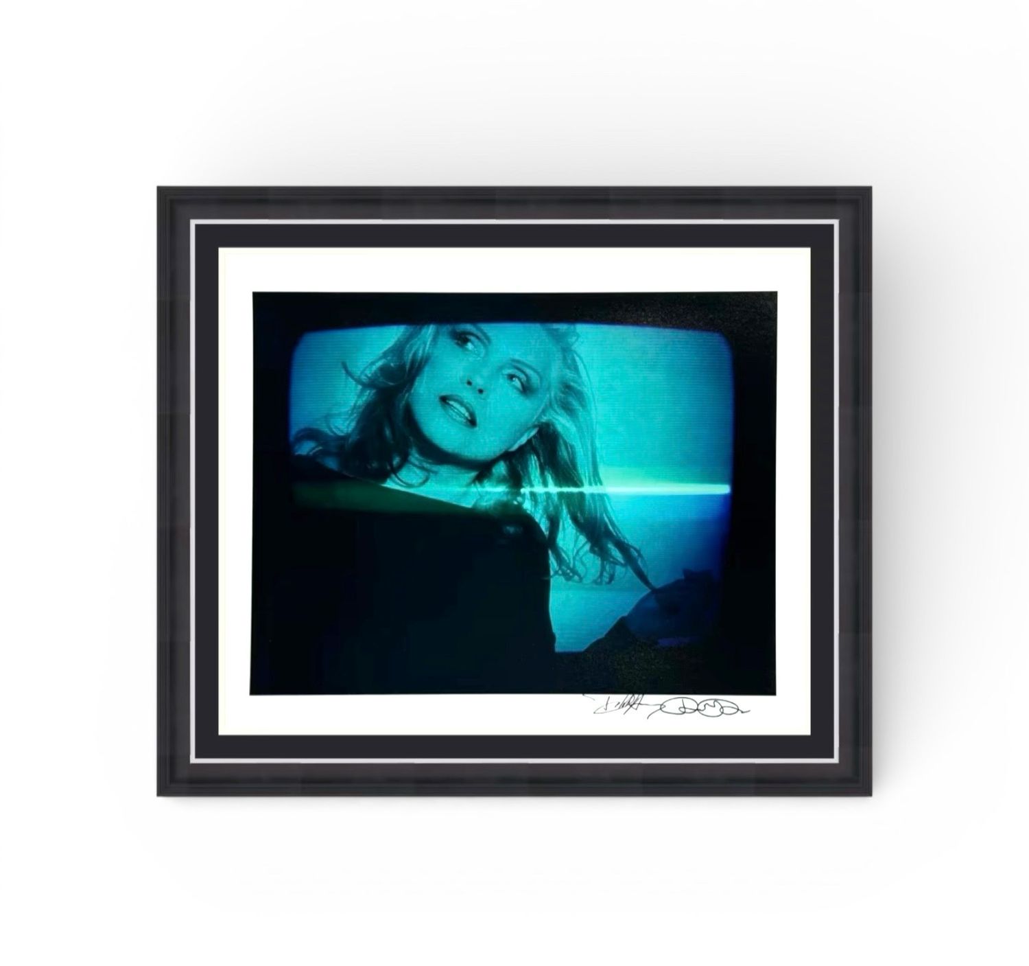 NO EXIT Limited Edition Debbie Harry Portrait By Rob Roth SIGNED By Debbie Harry & Rob Roth In Luxury Handmade Wooden Frame & Certificate Of Authenticity Blondie Autographed Music Memorabilia