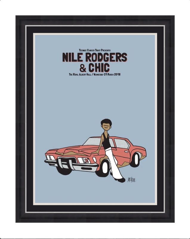 Nile Rodgers Signed Limited Edition Artist Proof Photo In Luxury Handmade Wooden Frame & Certificate Of Authenticity Music Memorabilia Chic Autograph Auto Teenage Cancer Trust Poster