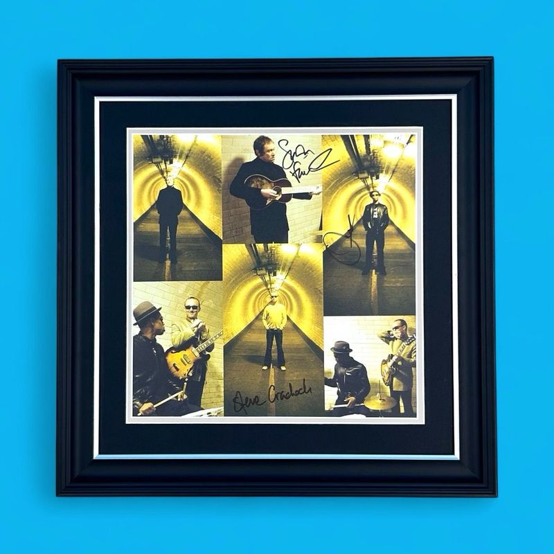 Ocean Colour Scene Signed Photo In Luxury Handmade Wooden Frame & Certificate Of Authenticity Music Memorabilia Autograph Auto Poster