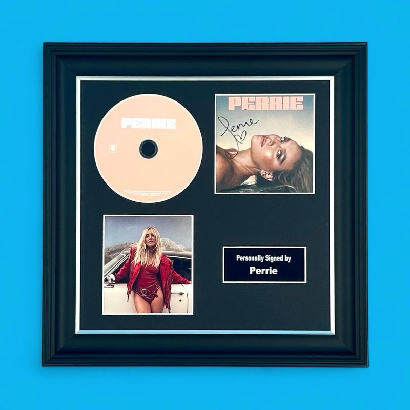 Perrie Edwards Signed Photo & CD In Luxury Handmade Wooden Frame & Certificate Of Authenticity Music Memorabilia Little Mix Autograph Auto Perrie Poster