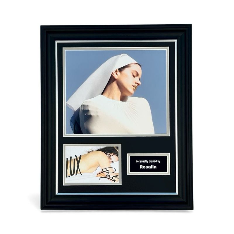 Rosalia Signed Photo In Luxury Handmade Wooden Frame & Certificate Of Authenticity Music Memorabilia Autograph Auto Lux Poster