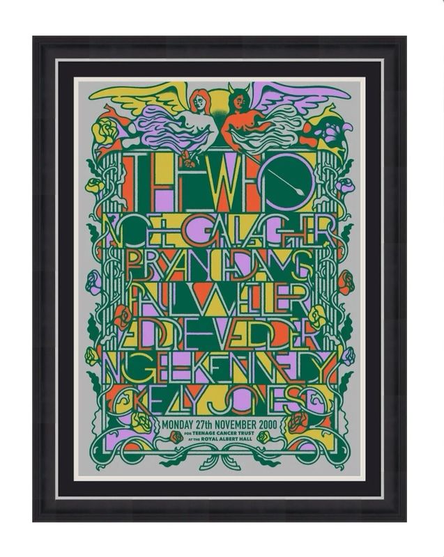 Roger Daltrey Signed Limited Edition Photo In Luxury Handmade Wooden Frame & Certificate Of Authenticity Music Memorabilia The Who Autograph Auto Teenage Cancer Trust Poster