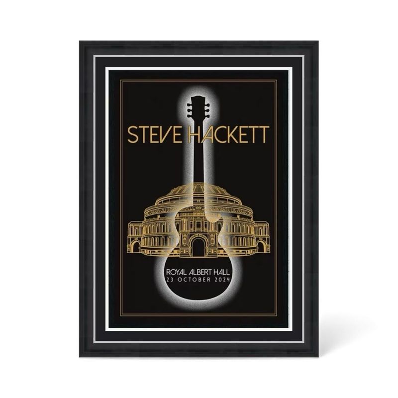 Steve Hackett Signed Limited Edition Photo In Luxury Handmade Wooden Frame & Certificate Of Authenticity Music Memorabilia Genesis Autograph Auto Teenage Cancer Trust Poster