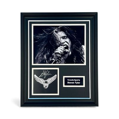 Steven Tyler Signed Photo In Luxury Handmade Wooden Frame & Certificate Of Authenticity Music Memorabilia Aerosmith Autograph Auto One More Time Poster Steven Tyler Signed Photo In Luxury Handmade Wooden Frame & Certificate Of Authenticity Music Memorabilia Aerosmith Autograph Auto One More Time Poster