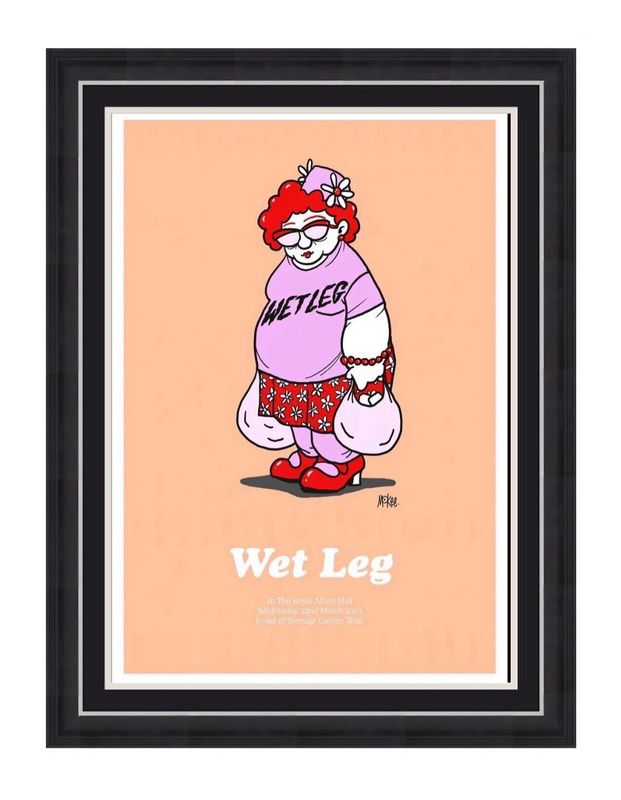 Wet Leg Signed Limited Edition Photo In Luxury Handmade Wooden Frame & Certificate Of Authenticity Music Memorabilia Autograph Auto Teenage Cancer Trust Poster