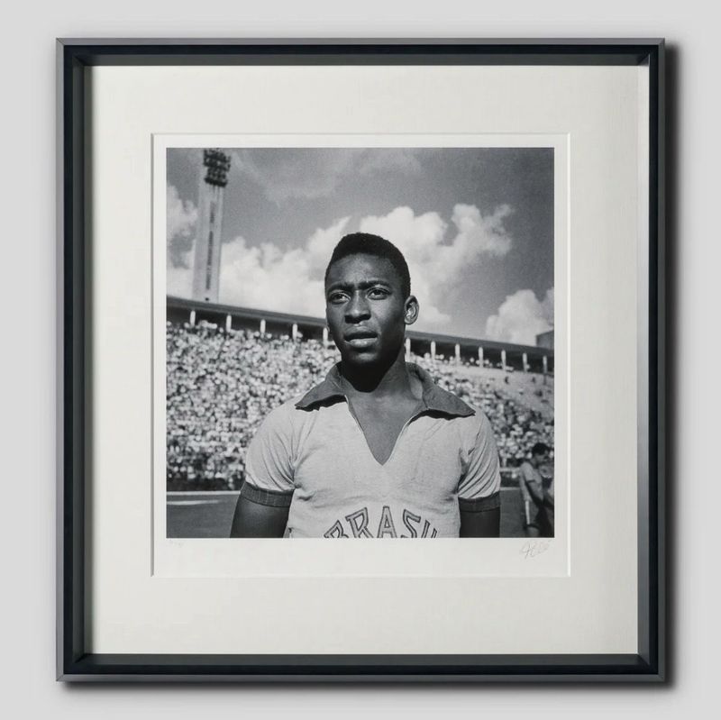Pele Signed Limited Edition Photo In Luxury Handmade Wooden Frame & Certificate Of Authenticity Football Soccer Memorabilia Autograph Auto Brazil Poster