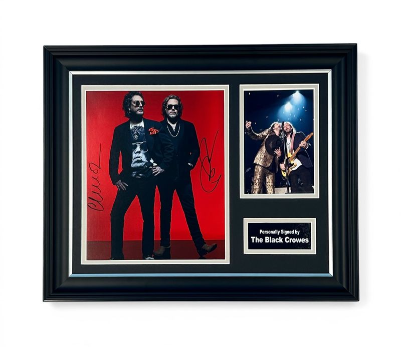 The Black Crowes Signed Photo In Luxury Handmade Wooden Frame & Certificate Of Authenticity Chris & Rich Robinson Music Memorabilia Autograph Auto Poster The Black Crowes Signed Photo In Luxury Handmade Wooden Frame & Certificate Of Authenticity Chris & Rich Robinson Music Memorabilia Autograph Auto Poster