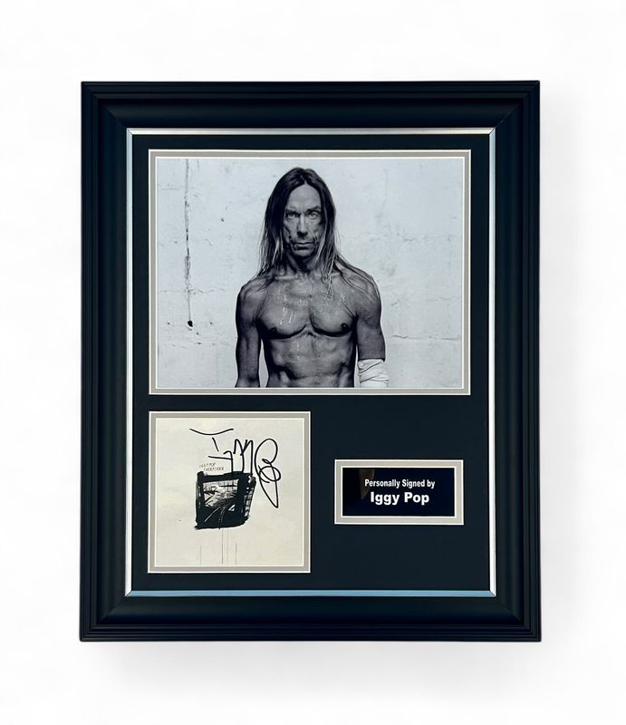 Iggy Pop Signed Photo In Luxury Handmade Wooden Frame & Certificate Of Authenticity Music Memorabilia Autograph Auto Every Loser Poster Iggy Pop Signed Photo In Luxury Handmade Wooden Frame & Certificate Of Authenticity Music Memorabilia Autograph Auto Every Loser Poster