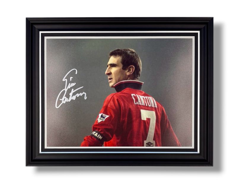 Eric Cantona Signed Photo In Luxury Handmade Wooden Frame & Certificate Of Authenticity Football Soccer Memorabilia Autograph Auto Manchester United Poster Eric Cantona Signed Photo In Luxury Handmade Wooden Frame & Certificate Of Authenticity Football Soccer Memorabilia Autograph Auto Manchester United Poster