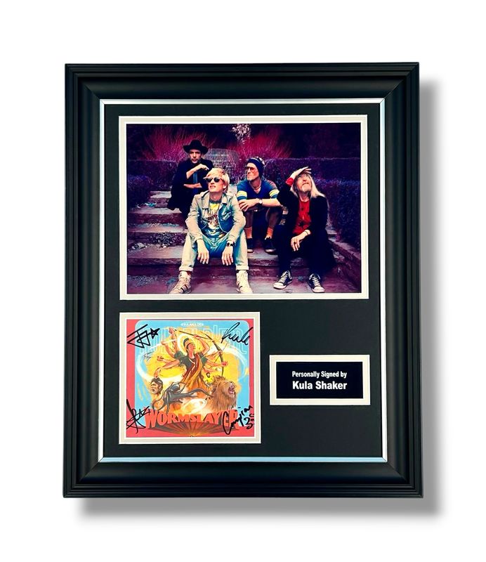 Kula Shaker Signed Photo In Luxury Handmade Wooden Frame & Certificate Of Authenticity Music Memorabilia Autograph Auto Wormslayer Poster Kula Shaker Signed Photo In Luxury Handmade Wooden Frame & Certificate Of Authenticity Music Memorabilia Autograph Auto Wormslayer Poster