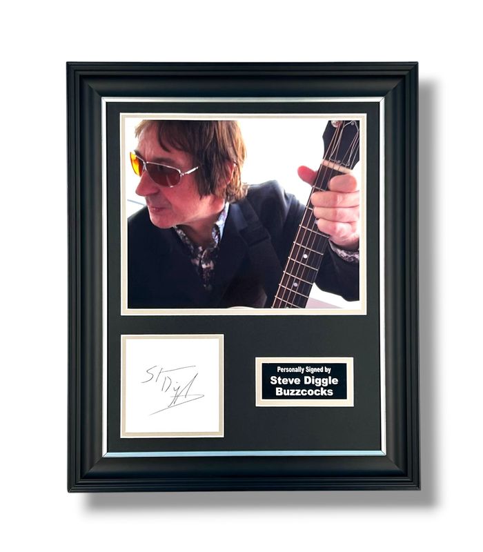 Steve Diggle Signed Photo In Luxury Handmade Wooden Frame & Certificate Of Authenticity Music Memorabilia Buzzcocks Autograph Auto Poster Steve Diggle Signed Photo In Luxury Handmade Wooden Frame & Certificate Of Authenticity Music Memorabilia Buzzcocks Autograph Auto Poster