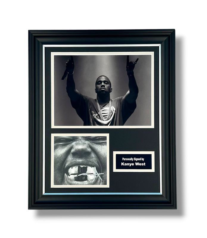 Kanye West Signed Photo In Luxury Handmade Wooden Frame & Certificate Of Authenticity Music Memorabilia Ye Autograph Auto Bully Poster Kanye West Signed Photo In Luxury Handmade Wooden Frame & Certificate Of Authenticity Music Memorabilia Ye Autograph Auto Bully Poster