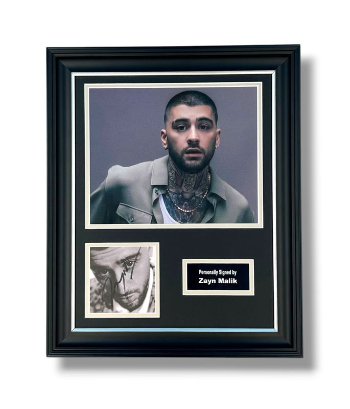 Zayn Malik Signed Photo In Luxury Handmade Wooden Frame & Certificate Of Authenticity Music Memorabilia One Direction Autograph Auto Konnakol Poster Zayn Malik Signed Photo In Luxury Handmade Wooden Frame & Certificate Of Authenticity Music Memorabilia One Direction Autograph Auto Konnakol Poster