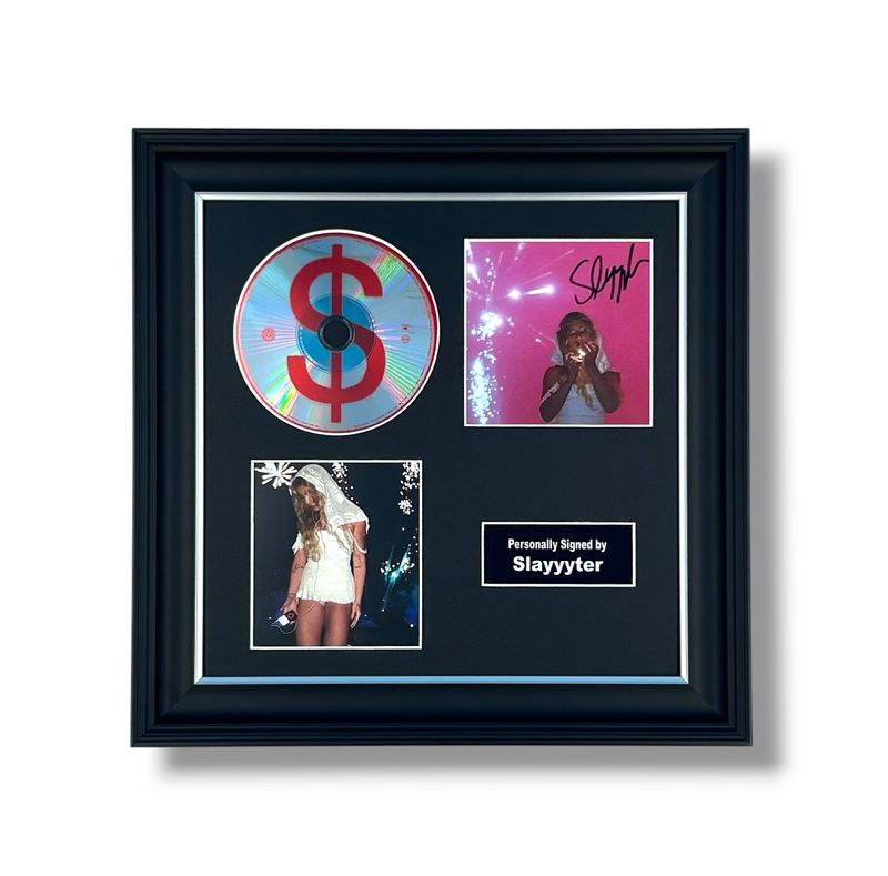 Slayyyter Signed Photo & CD In Luxury Handmade Wooden Frame & Certificate Of Authenticity Music Memorabilia Autograph Auto Worst Girl In America Poster Slayyyter Signed Photo & CD In Luxury Handmade Wooden Frame & Certificate Of Authenticity Music Memorabilia Autograph Auto Worst Girl In America Poster