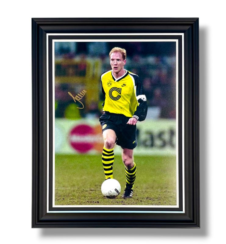 Matthias Sammer Signed Photo In Luxury Handmade Wooden Frame & Certificate Of Authenticity Football Soccer Memorabilia Autograph Auto Borussia Dortmund Poster Matthias Sammer Signed Photo In Luxury Handmade Wooden Frame & Certificate Of Authenticity Football Soccer Memorabilia Autograph Auto Borussia Dortmund Poster