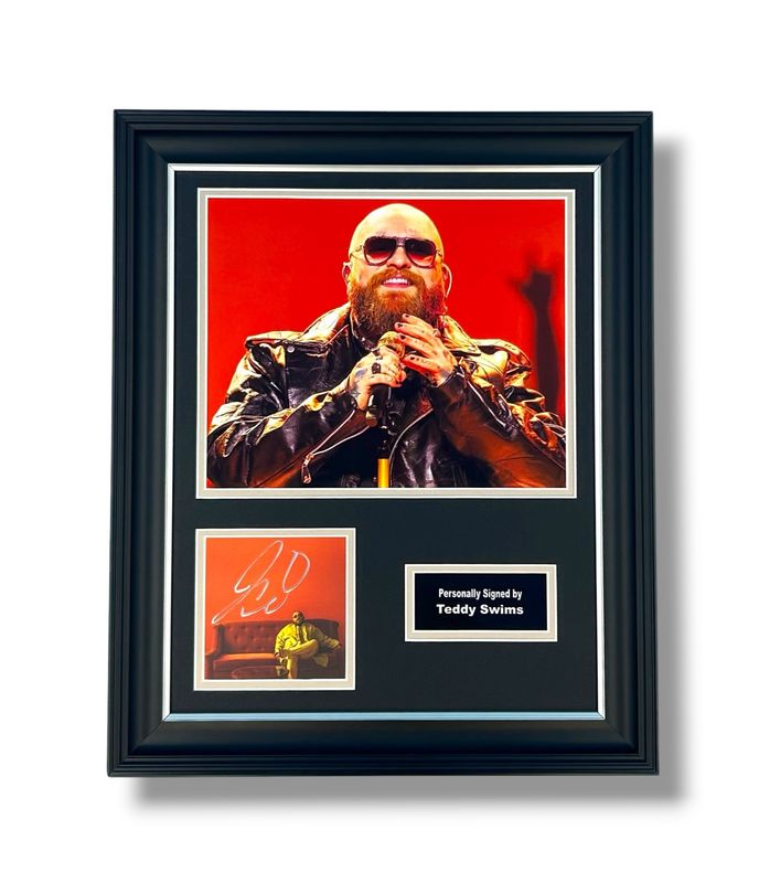 Teddy Swims Signed Photo In Luxury Handmade Wooden Frame & Certificate Of Authenticity Music Memorabilia Autograph Auto I’ve Tried Everything But Therapy Poster Teddy Swims Signed Photo In Luxury Handmade Wooden Frame & Certificate Of Authenticity Music Memorabilia Autograph Auto I’ve Tried Everything But Therapy Poster