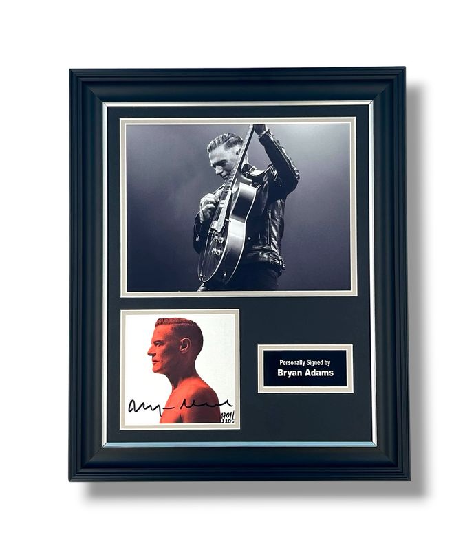 Bryan Adams Signed Photo In Luxury Handmade Wooden Frame & Certificate Of Authenticity Music Memorabilia Autograph Auto Shine A Light Poster Bryan Adams Signed Photo In Luxury Handmade Wooden Frame & Certificate Of Authenticity Music Memorabilia Autograph Auto Shine A Light Poster