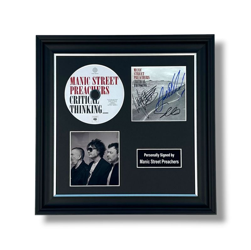Manic Street Preachers Signed Photo & CD In Luxury Handmade Wooden Frame & Certificate Of Authenticity Music Memorabilia Autograph Auto Critical Thinking Poster Manic Street Preachers Signed Photo & CD In Luxury Handmade Wooden Frame & Certificate Of Authenticity Music Memorabilia Autograph Auto Critical Thinking Poster