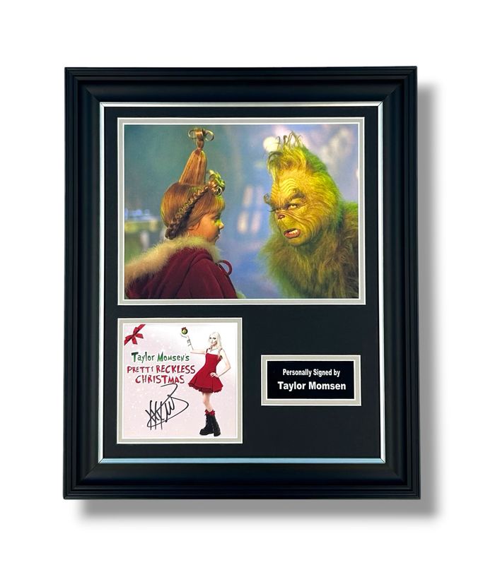 Taylor Momsen Signed Photo In Luxury Handmade Wooden Frame & Certificate Of Authenticity Movie Film TV Memorabilia The Pretty Reckless Autograph Auto The Grinch Poster Taylor Momsen Signed Photo In Luxury Handmade Wooden Frame & Certificate Of Authenticity Movie Film TV Memorabilia The Pretty Reckless Autograph Auto The Grinch Poster