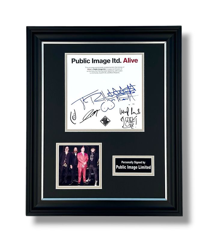Public Image Ltd Signed Photo In Luxury Handmade Wooden Frame & Certificate Of Authenticity Music PIL Memorabilia Johnny Rotten Autograph John Lydon Auto Alive Poster Public Image Ltd Signed Photo In Luxury Handmade Wooden Frame & Certificate Of Authenticity Music PIL Memorabilia Johnny Rotten Autograph John Lydon Auto Alive Poster