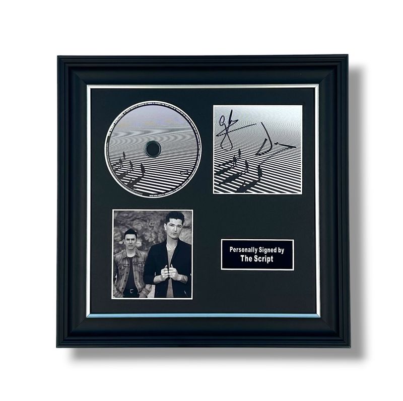 The Script Signed Photo & CD In Luxury Handmade Wooden Frame & Certificate Of Authenticity Music Memorabilia Autograph Auto Satellites Poster The Script Signed Photo & CD In Luxury Handmade Wooden Frame & Certificate Of Authenticity Music Memorabilia Autograph Auto Satellites Poster