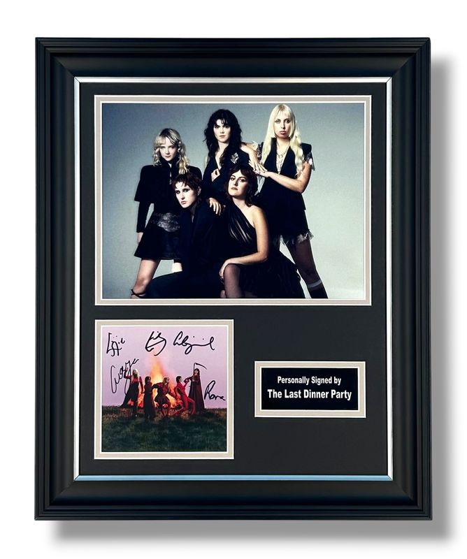 The Last Dinner Party Signed Photo In Luxury Handmade Wooden Frame & Certificate Of Authenticity Music Memorabilia Autograph Auto From The Pyre Poster The Last Dinner Party Signed Photo In Luxury Handmade Wooden Frame & Certificate Of Authenticity Music Memorabilia Autograph Auto From The Pyre Poster